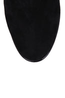 Women's Suede Leather Heeled Boots | Derimod
