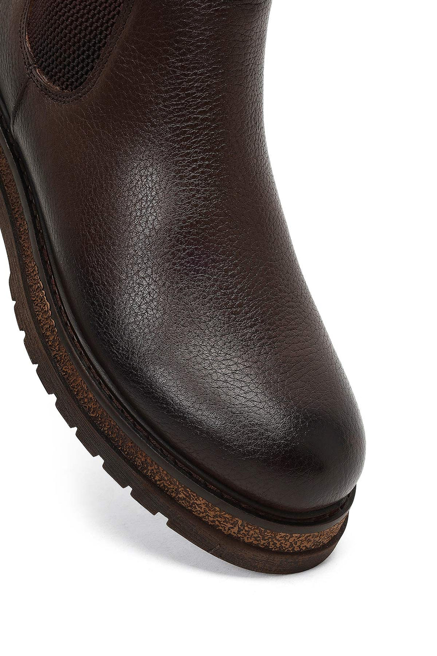 Male Brown Leather Chelsea Boots