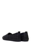 Woman Black Leather Comfort Loafer | Derimod