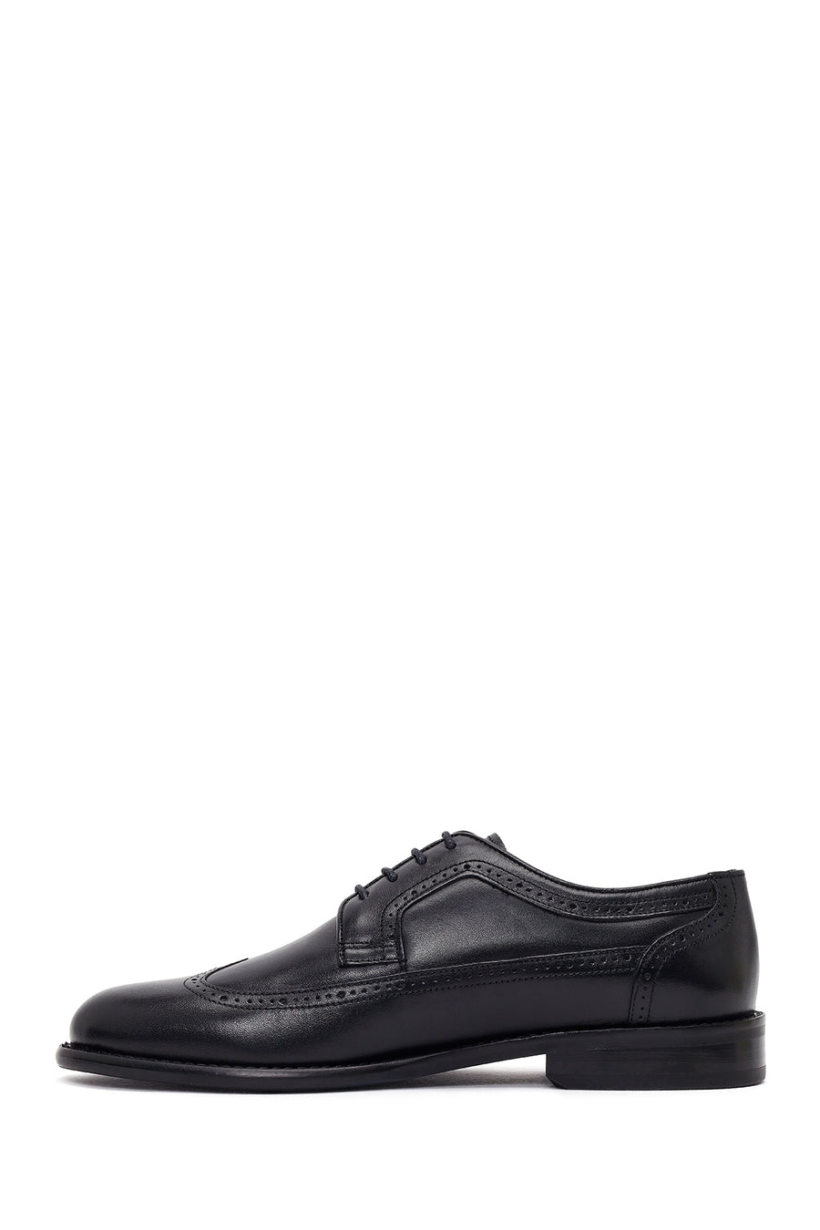 Men's Black Laced Leather Classic Shoes