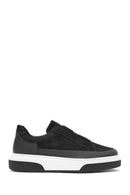 Erkek Siyah Bağcıklı Kalın Tabanlı Süet Deri Sneaker | Derimod