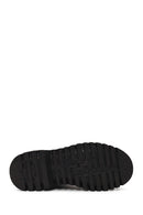 Harley Davidson Woman Black Nefud Thick-Soled Leather Chelsea Boots | Derimod