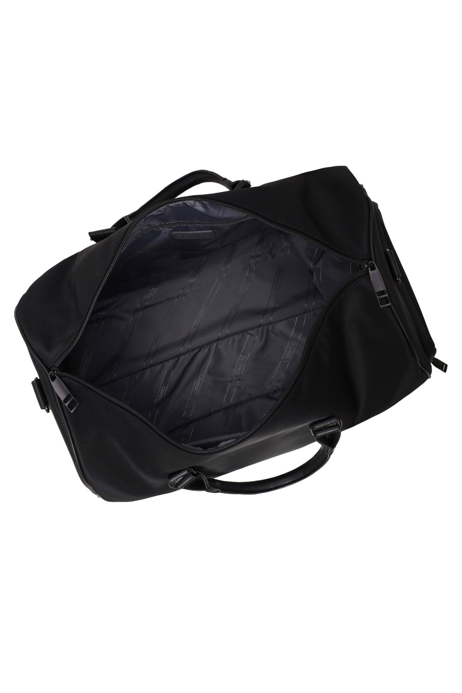 Unisex Black Long-Strap Trip Bag