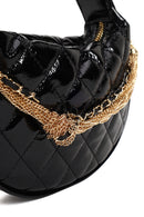 Woman Black Long-Strap Quilted Mini Evening Bag | Derimod
