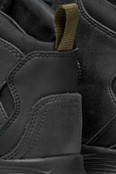Geox Men Black Lace-Up Fabric Boots | Derimod