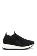 Kadın Siyah Taşlı Kalın Tabanlı Sneaker | Derimod
