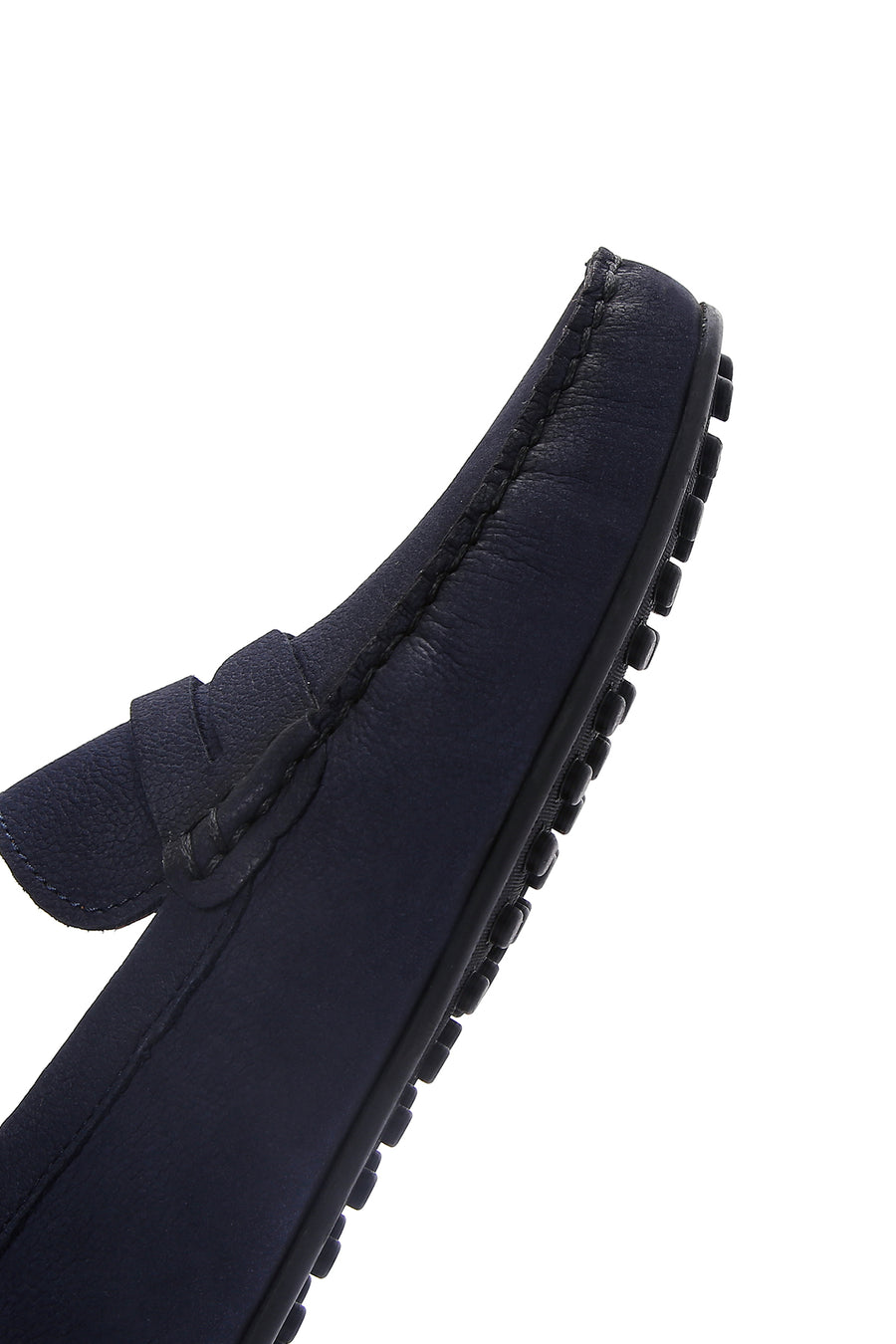 Erkek Lacivert Nubuk Deri Casual Loafer