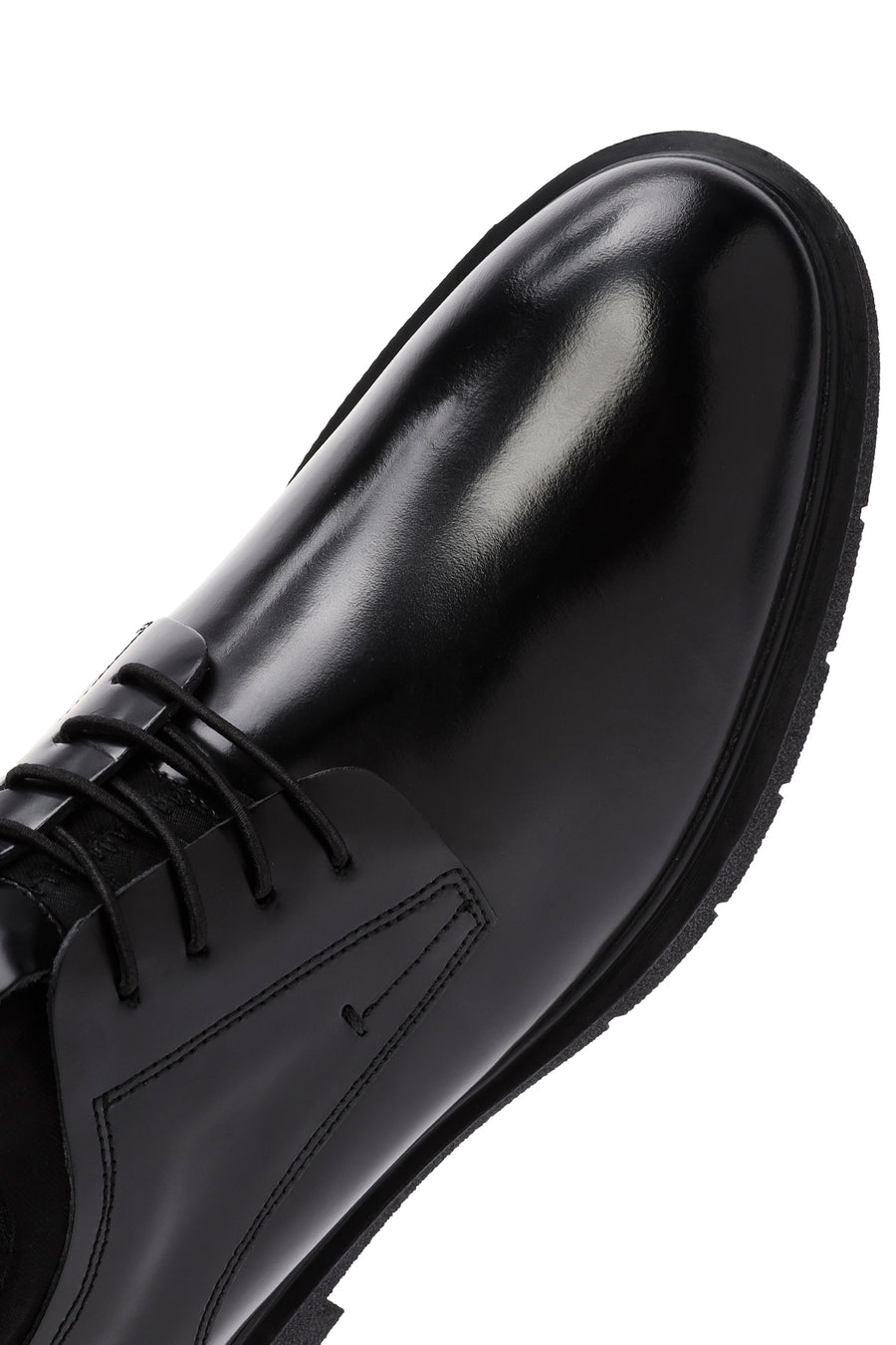 Men's Black Lace Up Leather Casual Shoes