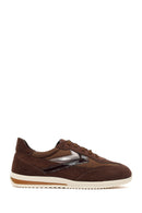 Women's Brown Lace-up Suede Leather Sneaker | Derimod
