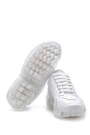 Kadın Şeffaf Tabanlı Deri Sneaker | Derimod