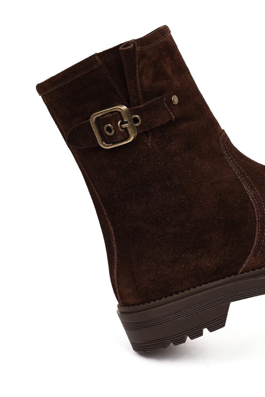Women's Brown Suede Leather Boots