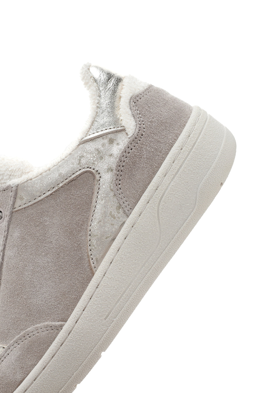 Women's Beige Suede Leather Sneaker