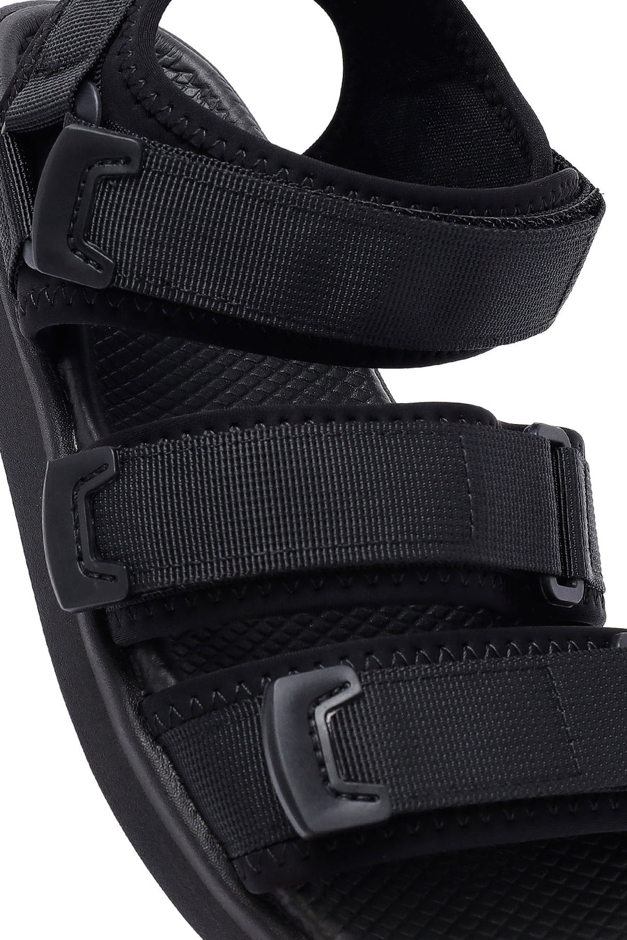 Men's Black Fabric Sandals
