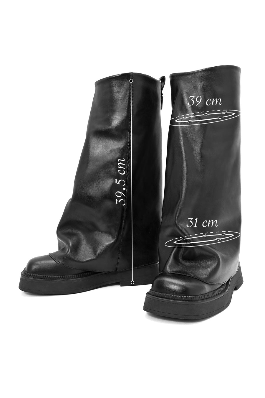 Women's Black Leather Boots