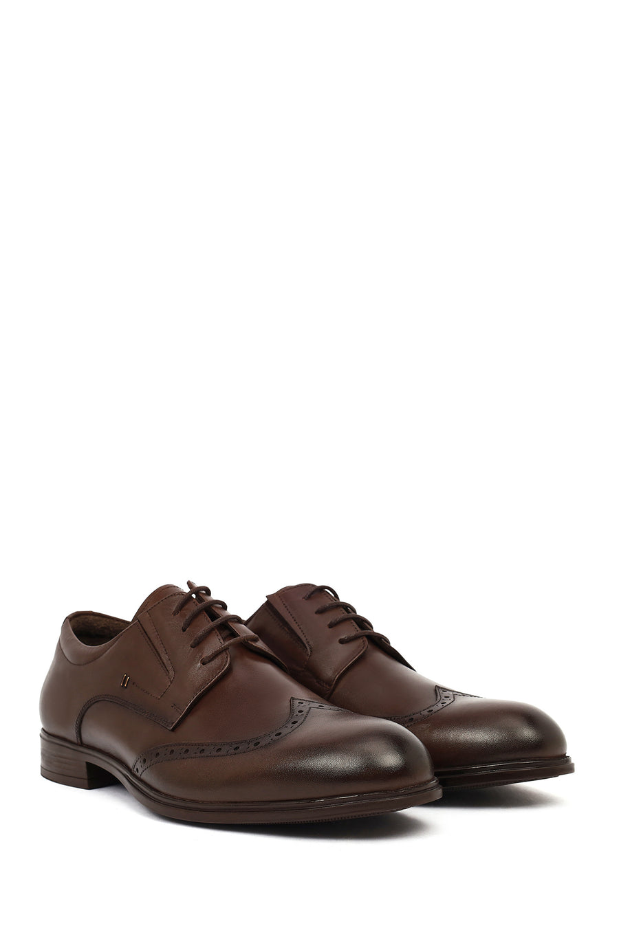 Men's Brown Laced Leather Classic Shoes
