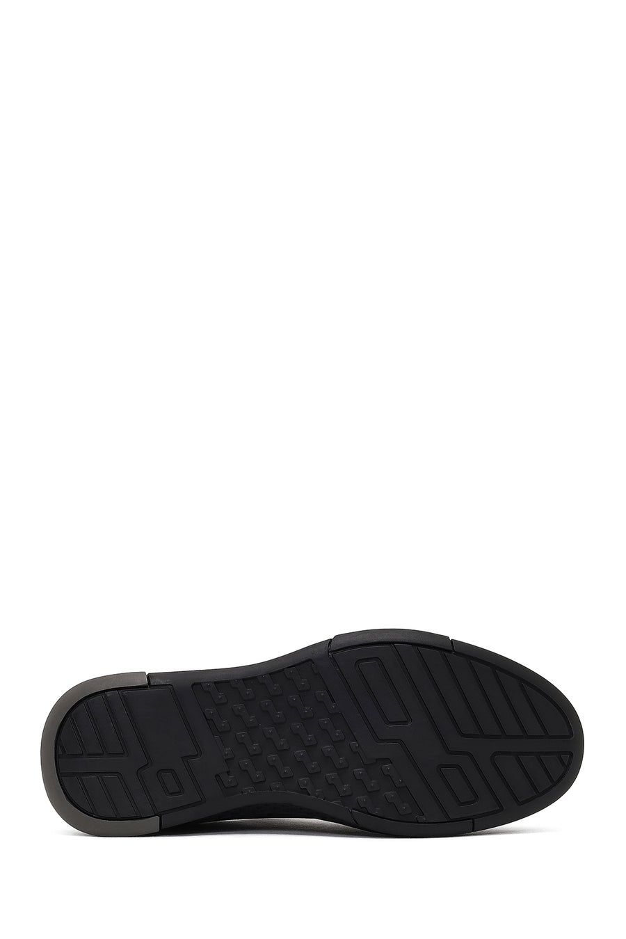 Erkek Kahverengi Bağcıklı Kalın Tabanlı Deri Sneaker