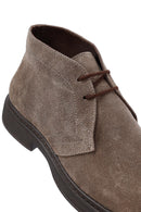 Male Mink Lace-up Suede Boots | Derimod