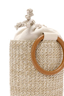Women's Cream Long Strap Straw Handle Bag | Derimod