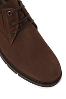 Male Brown Lace-up Nubuck Leather Casual Shoes | Derimod