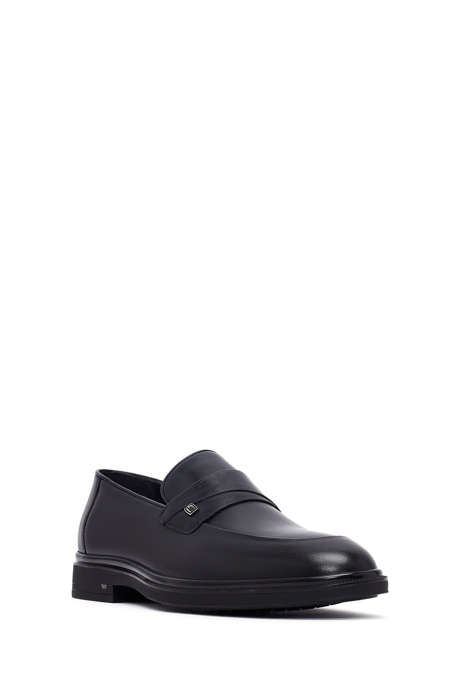 Male Black Leather Classic Loafer