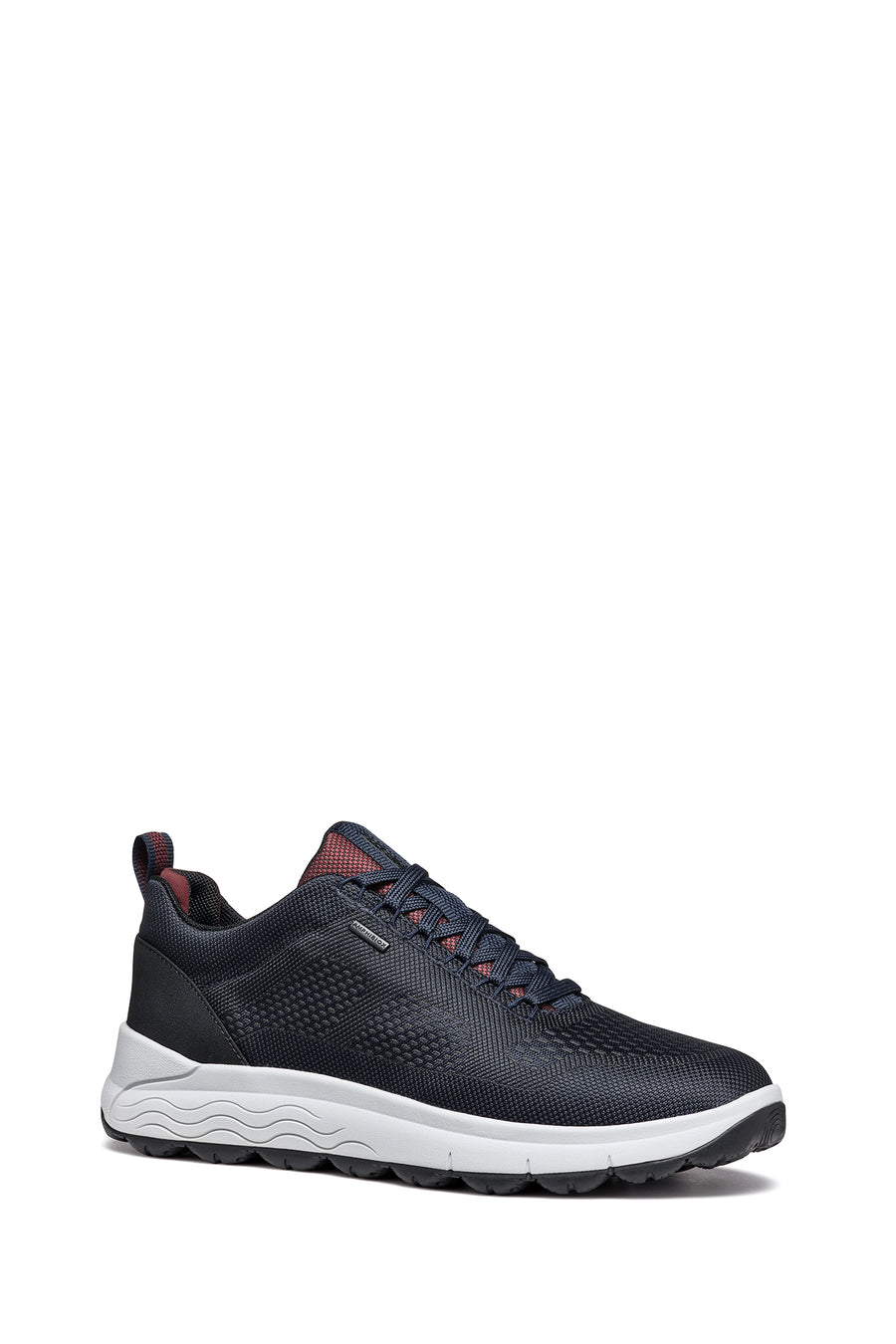 Geox Men's Navy Blue Spherica 4x4 Abx Laced Waterproof Leather Sneaker