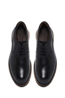 Male Black Lace-up Leather Casual Shoes | Derimod