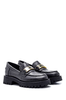 Women's Leather Casual Buckle Loafer | Derimod