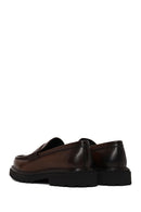 Erkek Kahverengi Deri Casual Loafer | Derimod