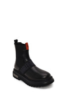 Harley Davidson Male Black Polperro Leather Chelsea Boots | Derimod
