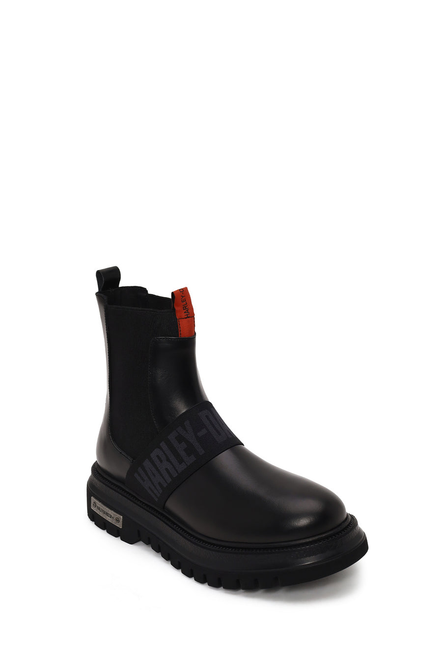 Harley Davidson Male Black Polperro Leather Chelsea Boots