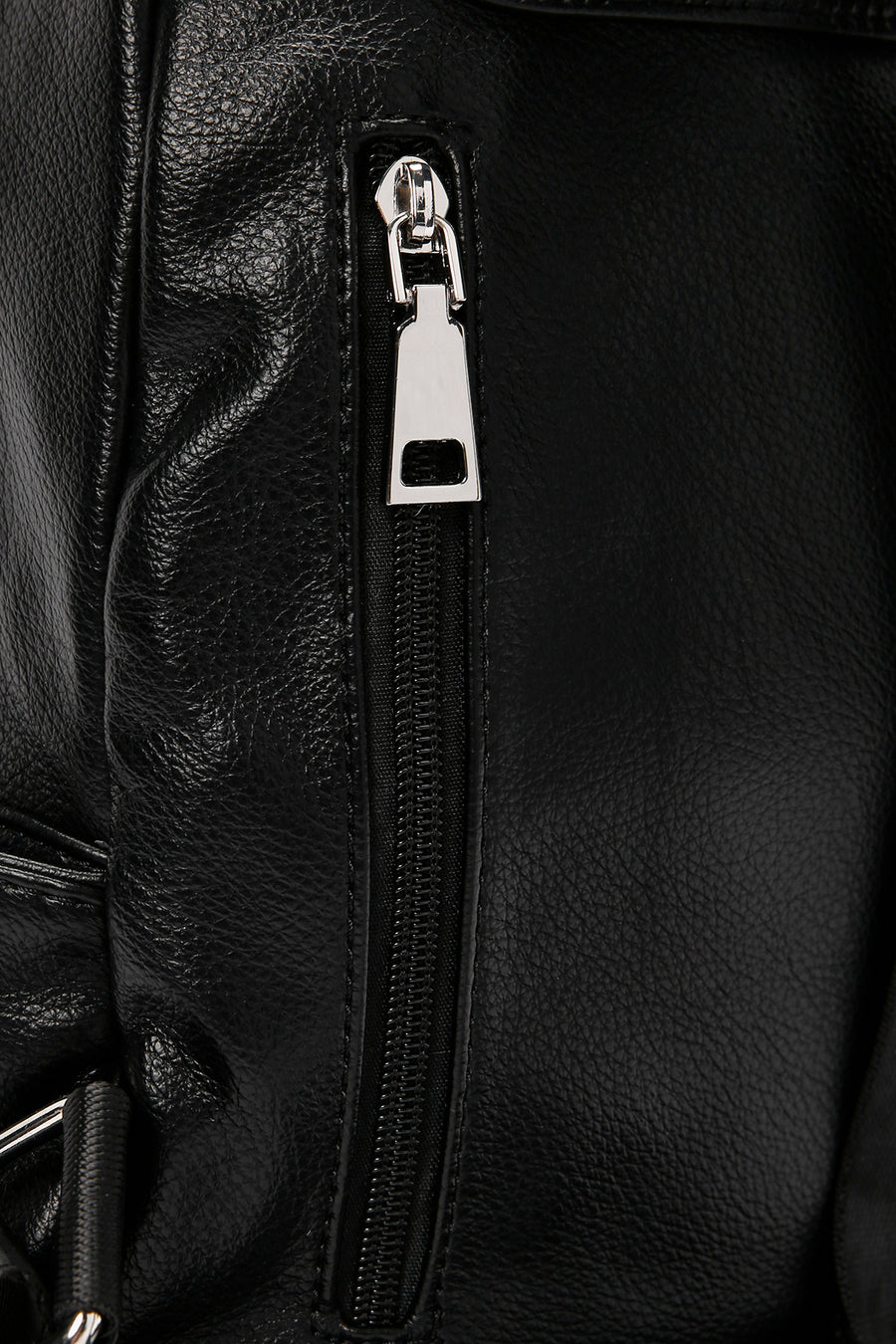 Women's Black Quilted Backpack