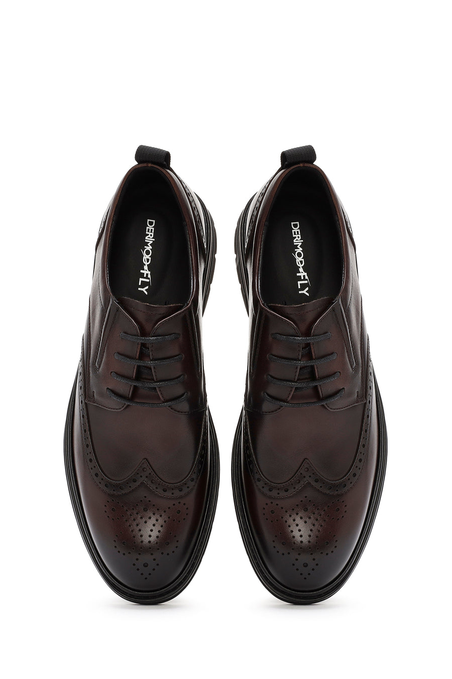Derimod Fly Male Brown Lace-up Leather Casual Shoes