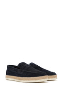 Erkek Lacivert Süet Deri Casual Loafer | Derimod