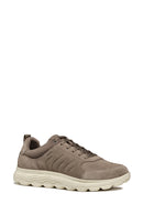 Geox Men's Mink Spherica Lace-Up Leather Sneaker | Derimod
