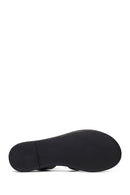 Women’s Black Ankle-Strap Leather Sandals | Derimod
