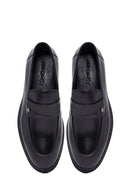 Male Black Leather Classic Loafer | Derimod