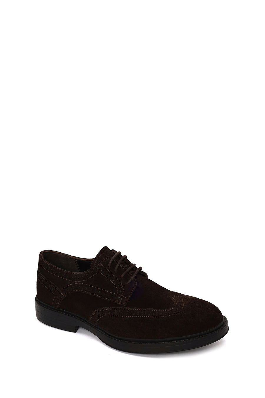 Male Brown Lace-up Suede Casual Shoes