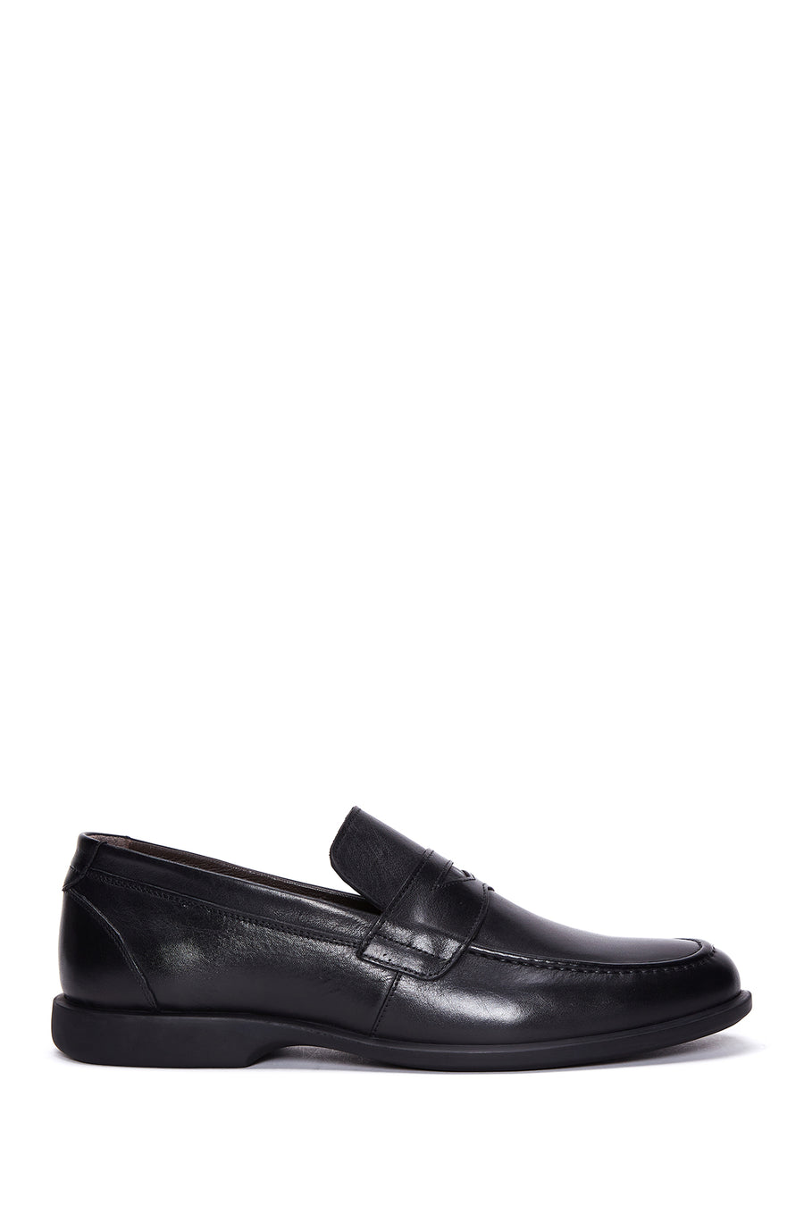 Erkek Siyah Deri Klasik Loafer 24WFD670118 | Derimod
