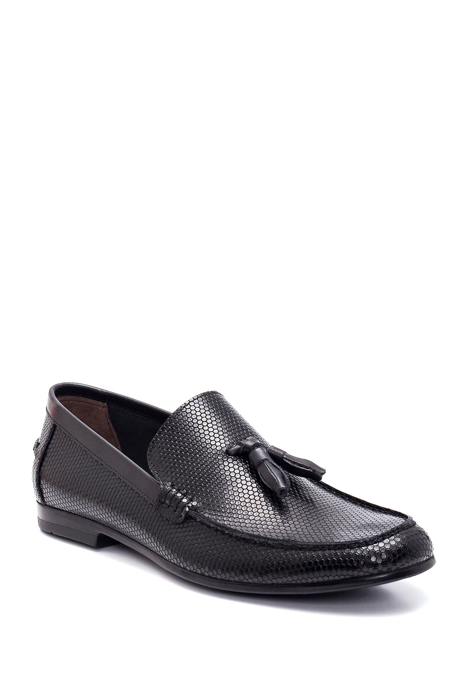 Erkek Deri Baskılı Loafer