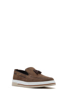 Erkek Vizon Süet Deri Casual Loafer | Derimod
