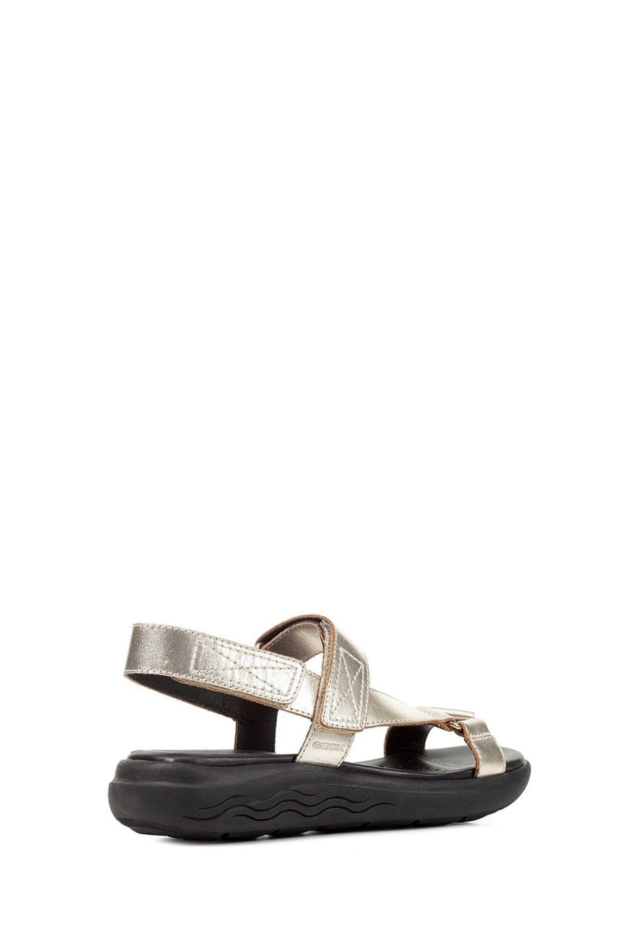 Geox Women's Gold Spherica Ec5w Leather Sandals
