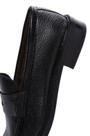 Men's Black Leather Classic Loafer | Derimod