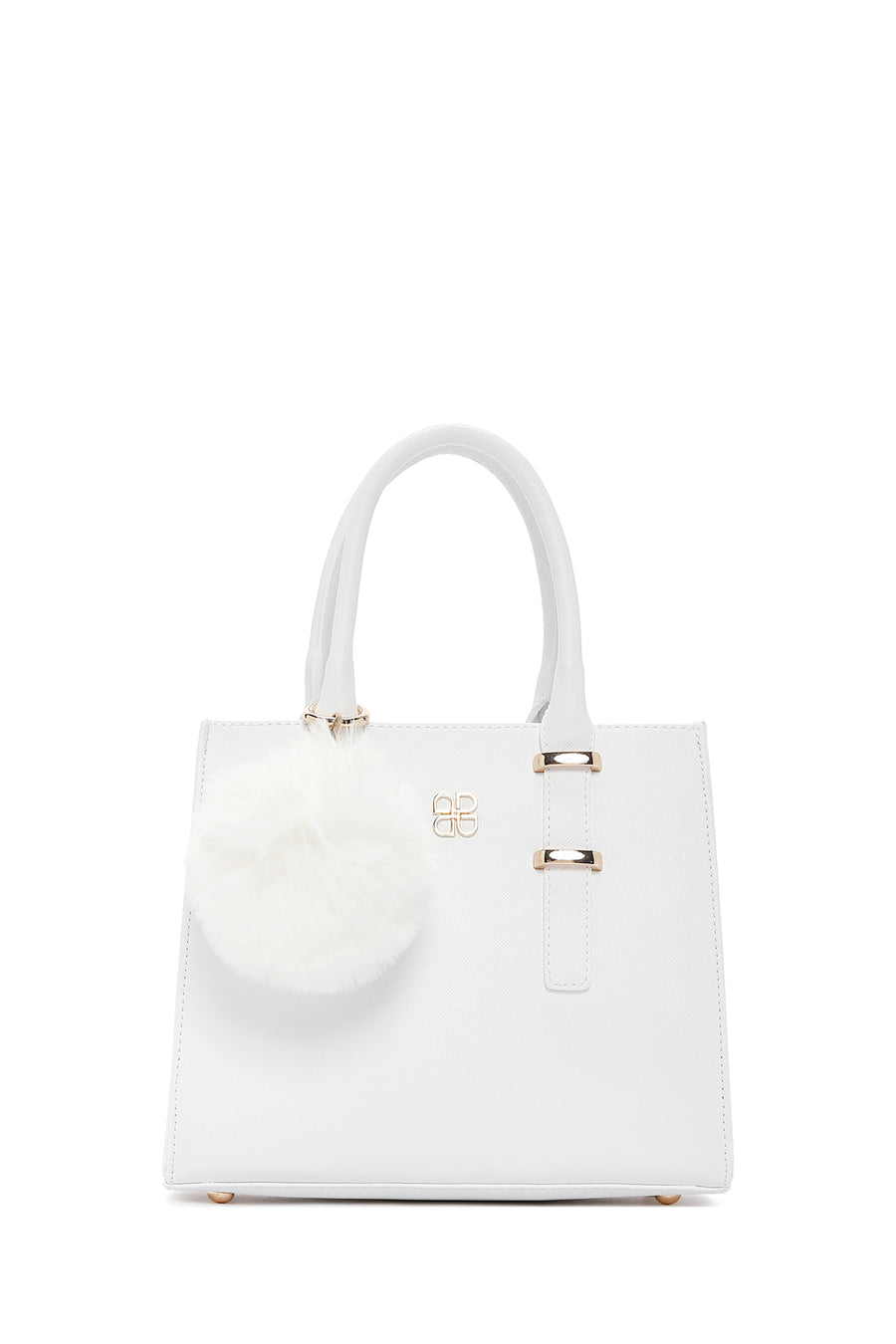 Women's White Long Strap Accessory Handbag