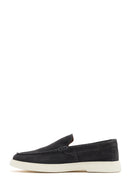 Men's Gray Suede Leather Casual Loafer | Derimod