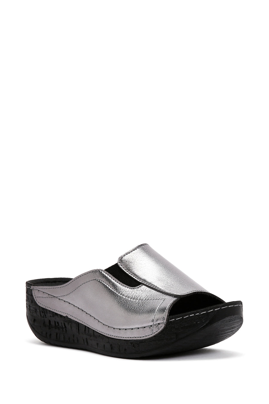 Women's Gray Thick Soled Comfort Slippers