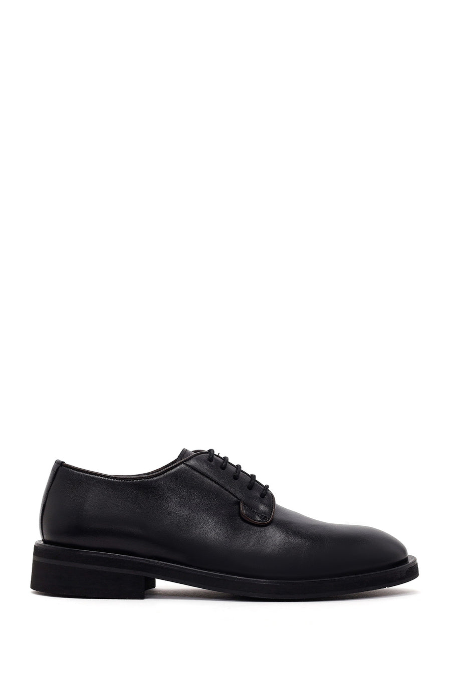 Derimod Black Erkek Siyah Bağcıklı Deri Casual Ayakkabı WM750024DV | Derimod