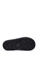 Camper Men's Black Pelotas Flota Leather Sandals | Derimod