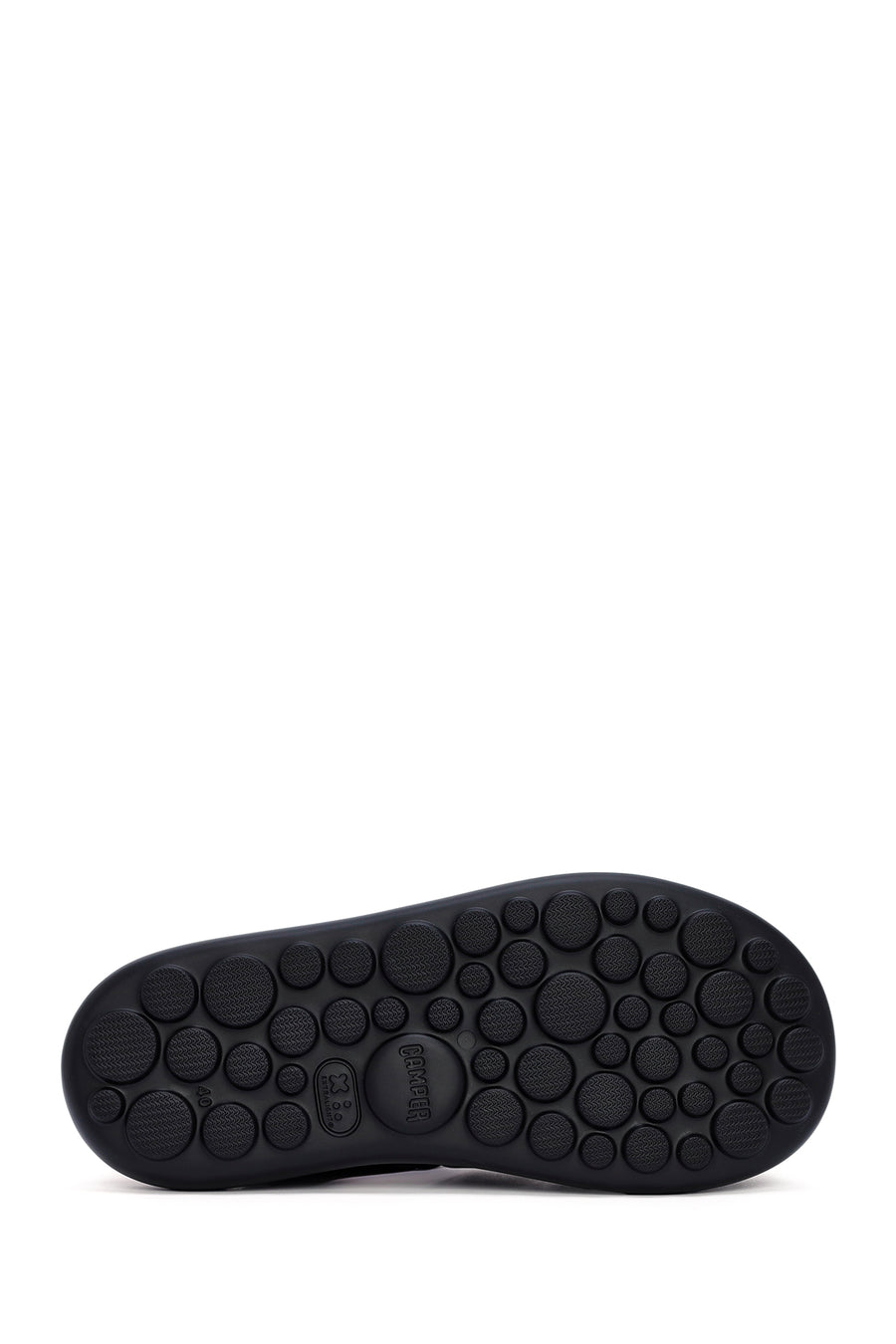 Camper Men's Black Pelotas Flota Leather Sandals