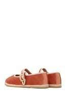Woman Powder Buckled Fabric Mary Jane Ballerine flats | Derimod