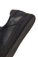 Women's Black Lace-up Leather Sneaker | Derimod